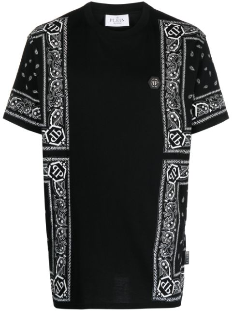 Philipp Plein SS Paisley Bandana crew-neck T-shirt Men