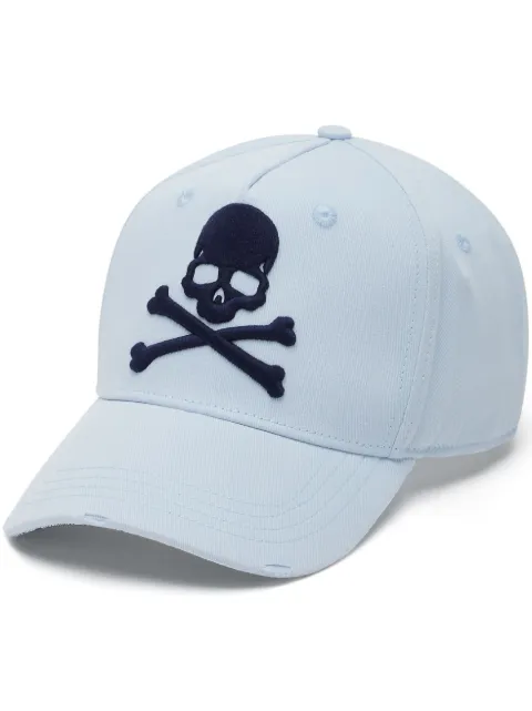 Philipp Plein logo-embroidered cotton cap Men