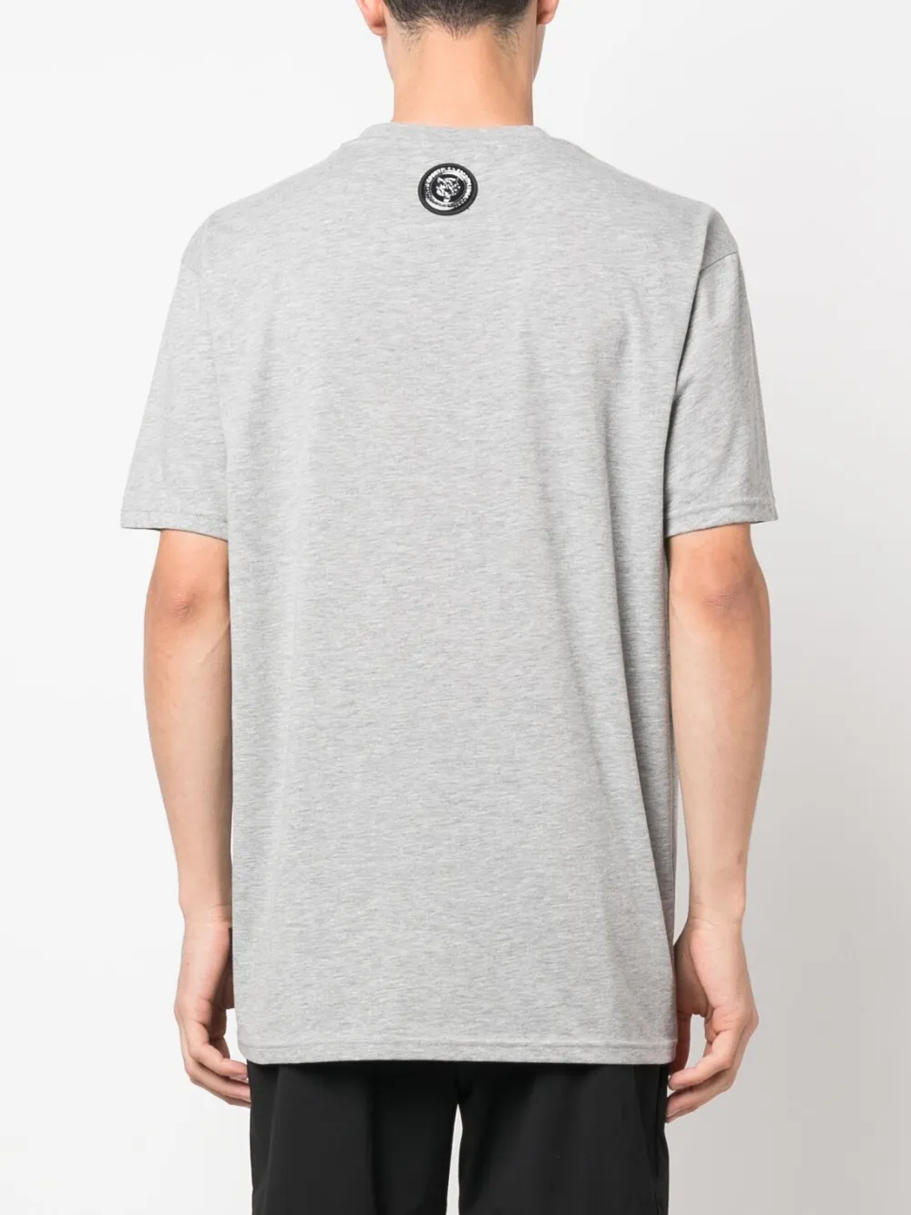 Shop Plein Sport Chrome Scratch Edition T-shirt In Grey