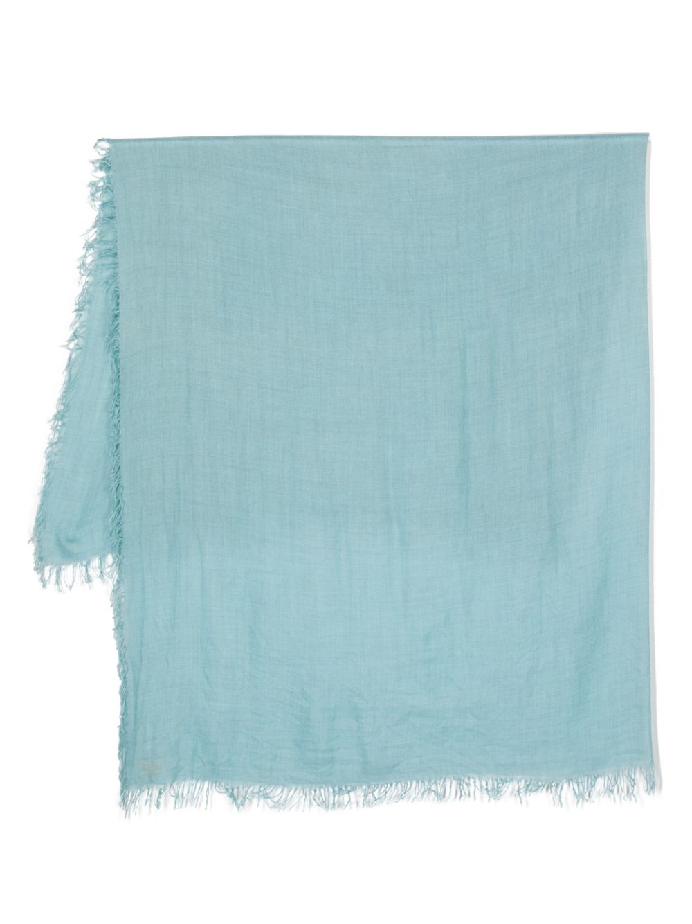 Faliero Sarti Wraparound Style Cashmere-blend Scarf In Blue