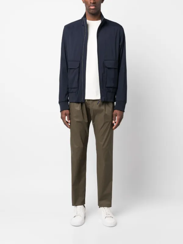 HERNO ドローストリングストレートレッグパンツ 【関税込】 Herno ドローストリング ストレートパンツ | グリーン | FARFETCH JP