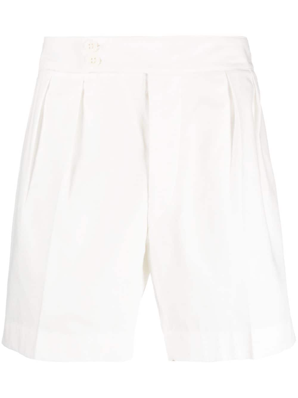 Ralph Lauren Purple Label Geplooide shorts Wit