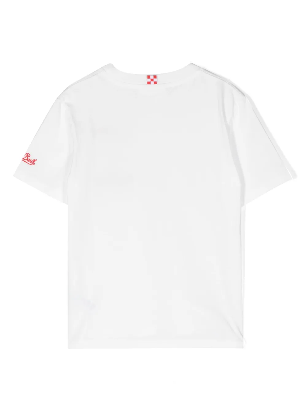 MC2 Saint Barth Kids T-shirt met geborduurd logo - Wit