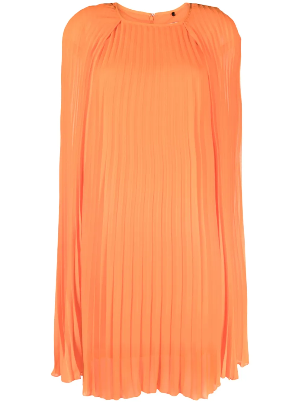 Essentiel Antwerp Pleated Cape Dress In Orange ModeSens