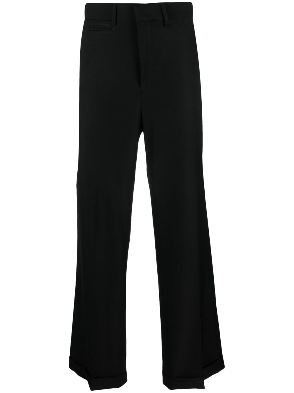 CANAKU wide-leg tailored trousers - Black