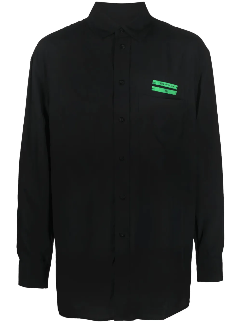 Song For The Mute logo-print shirt - Black
