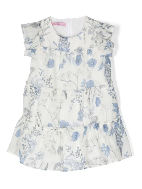 Miss Blumarine floral-print ruffled dress