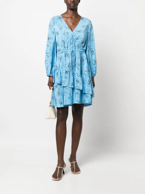 IVY OAK floral-print flared dress IO1123S7546 - 1