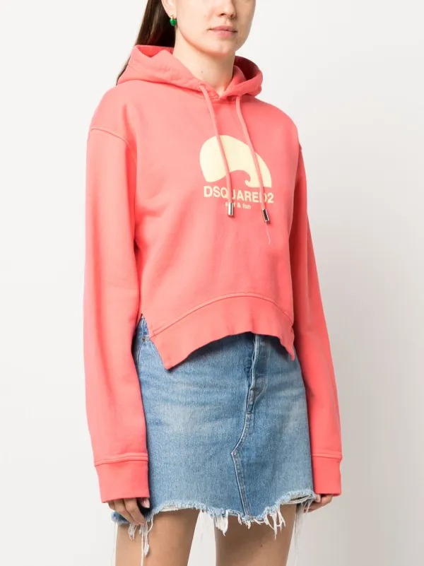 レディース Dsquared2 パーカー ピンク