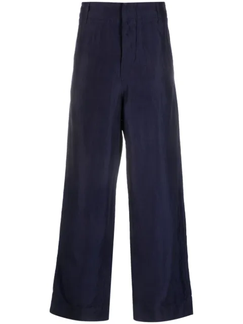 Giorgio Armani wide-leg linen-blend trousers