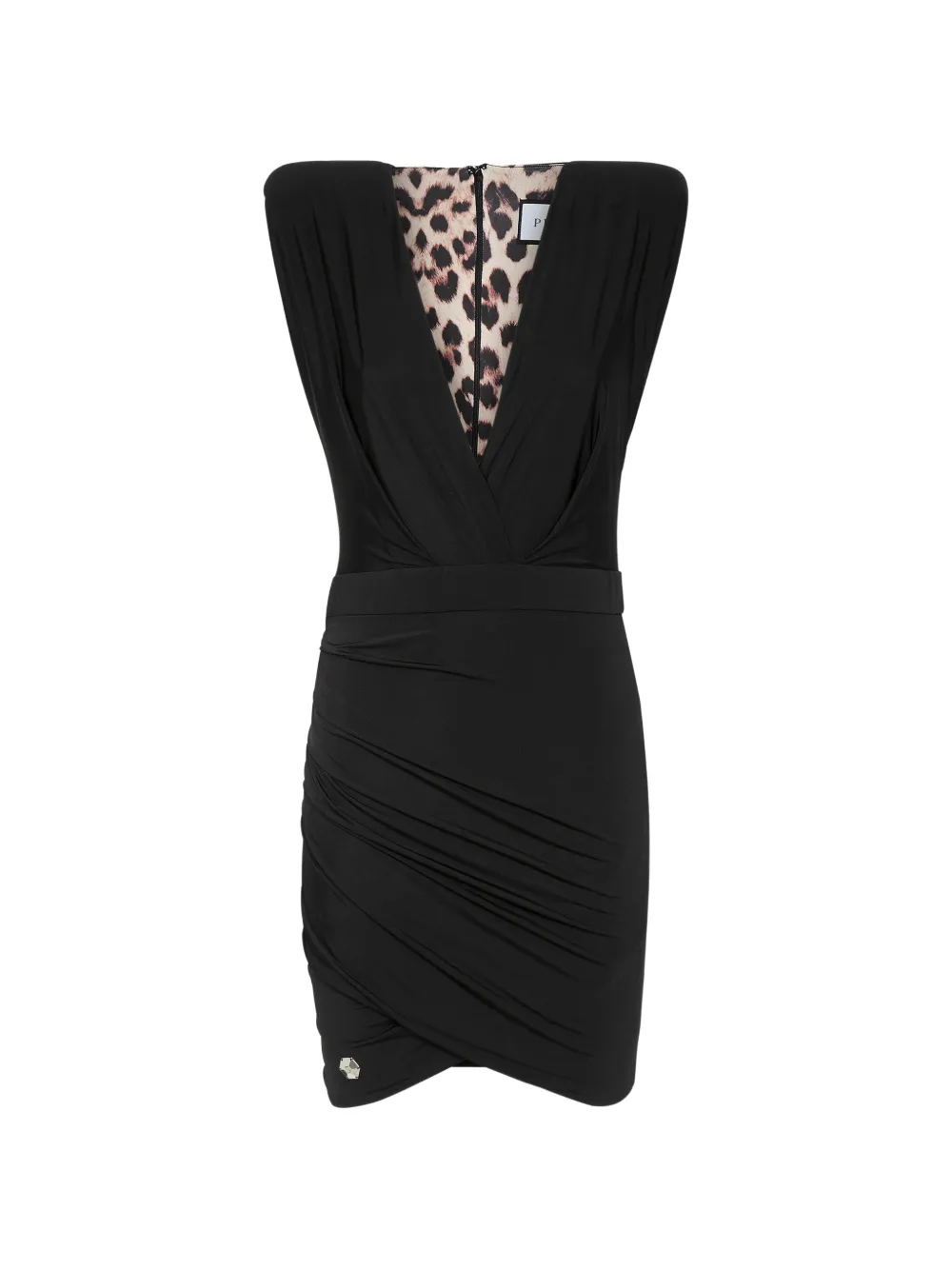 Philipp Plein V-neck mini dress - Nero