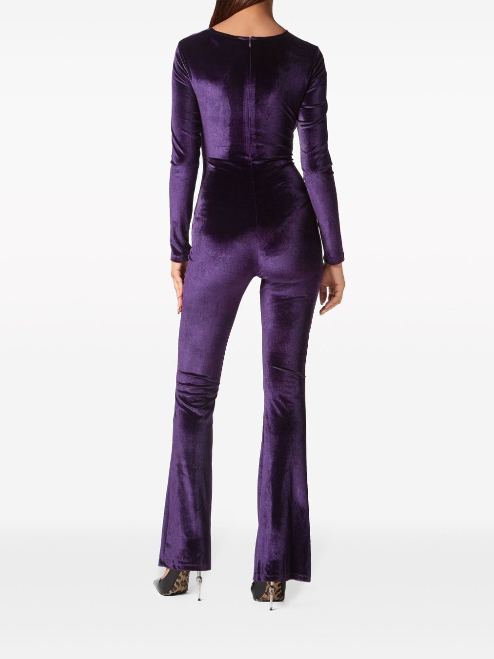 Philipp Plein cut out-detail long-sleeve jumpsuit Women