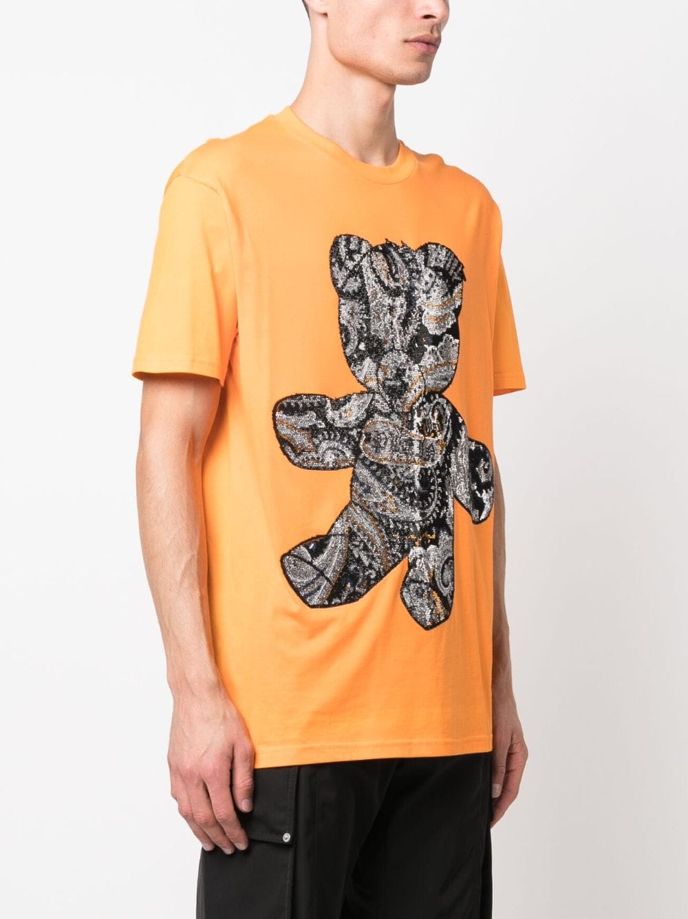 Shop Philipp Plein Teddy Bear-print T-shirt In Orange