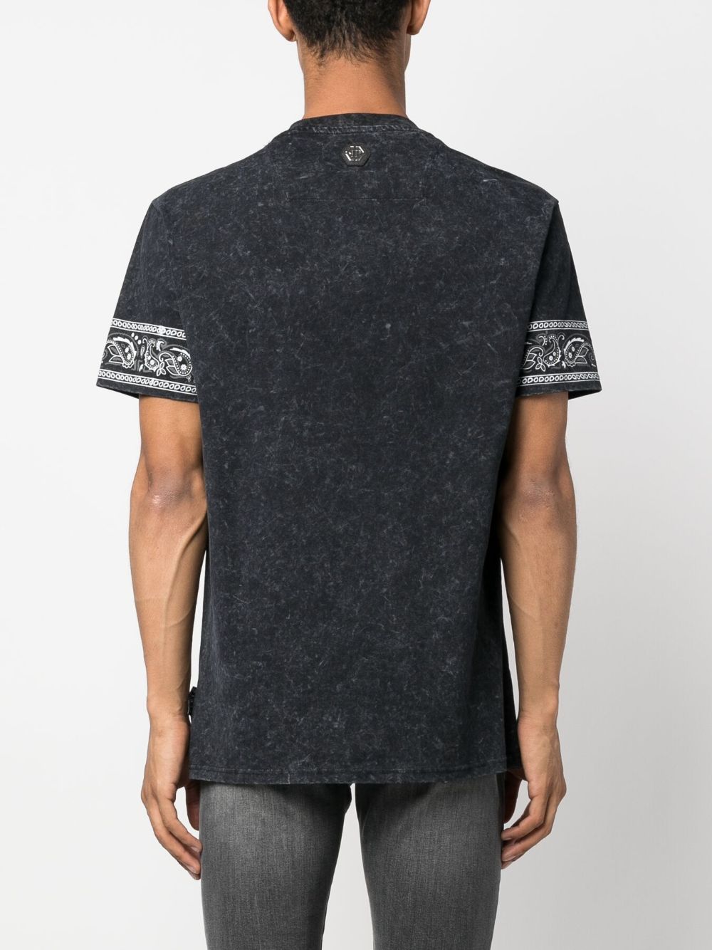 Philipp Plein SS Paisley Strass T-shirt Men