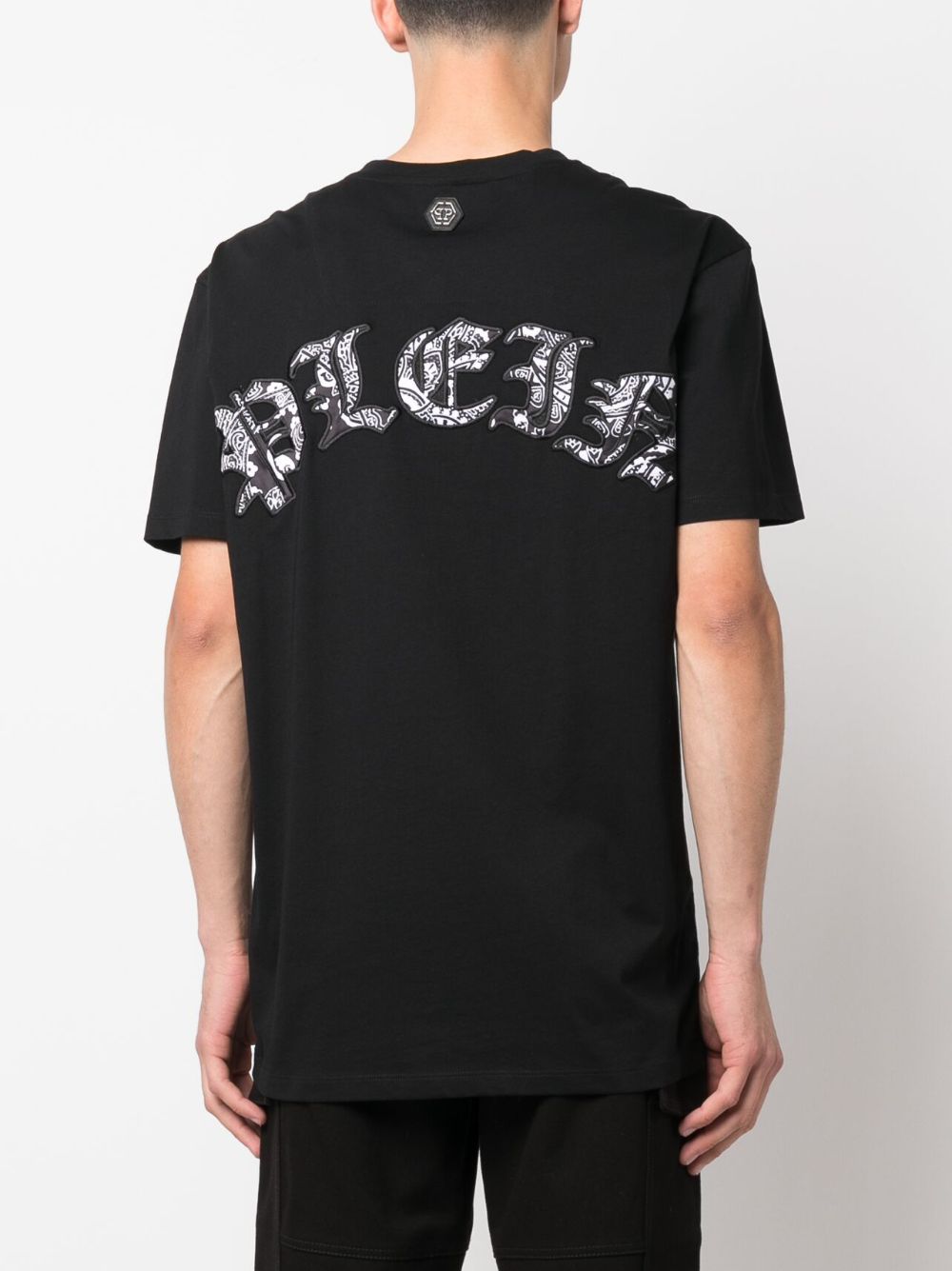 Philipp Plein paisley-print logo-patch T-shirt Men