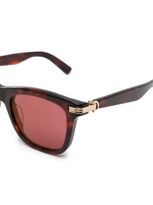 Cartier Eyewear square frame Sunglasses Farfetch