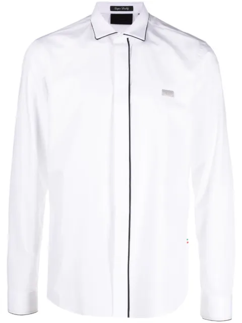 Philipp Plein Sugar Daddy contrasting-trim shirt