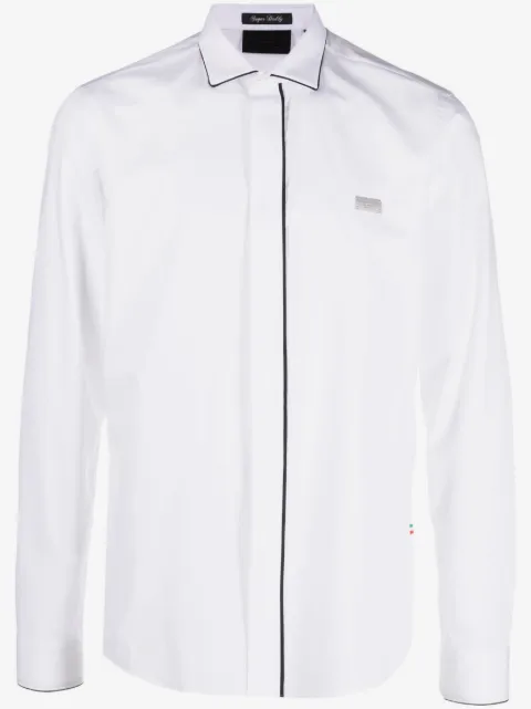 Philipp Plein Sugar Daddy contrasting-trim shirt