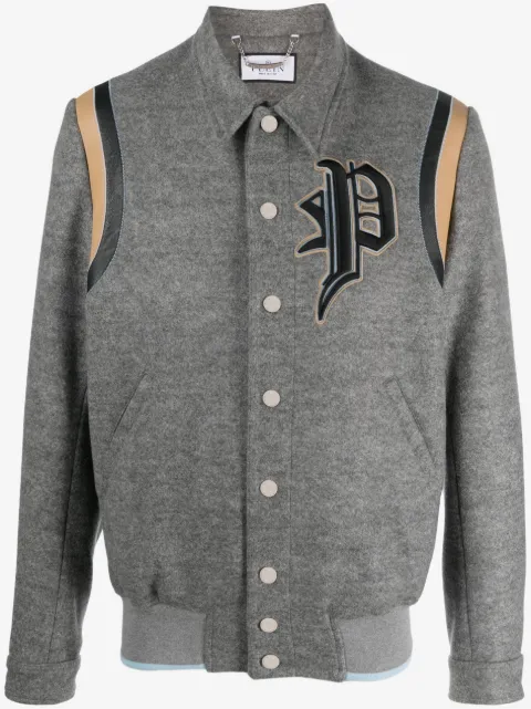 Philipp Plein Bomberjacke mit Logo-Applikation