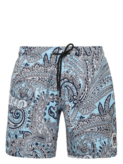 Philipp Plein paisley-print swim shorts Men