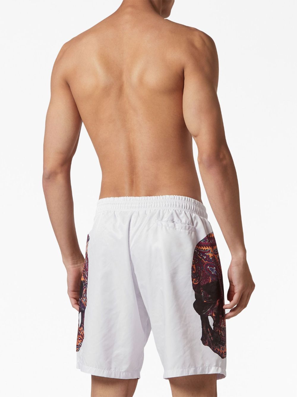 Philipp Plein skull-print drawstring swim shorts Men