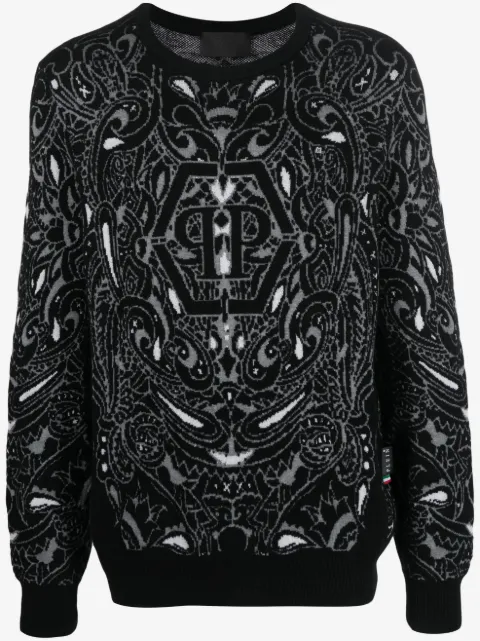 Philipp Plein pull à imprimé cachemire