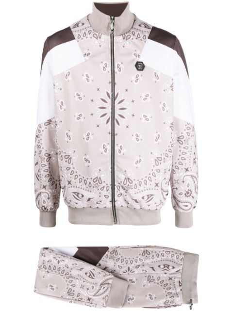 Philipp Plein paisley-print jogging tracksuit Men