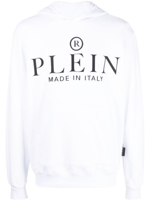 Philipp Plein logo-print cotton hoodie Men