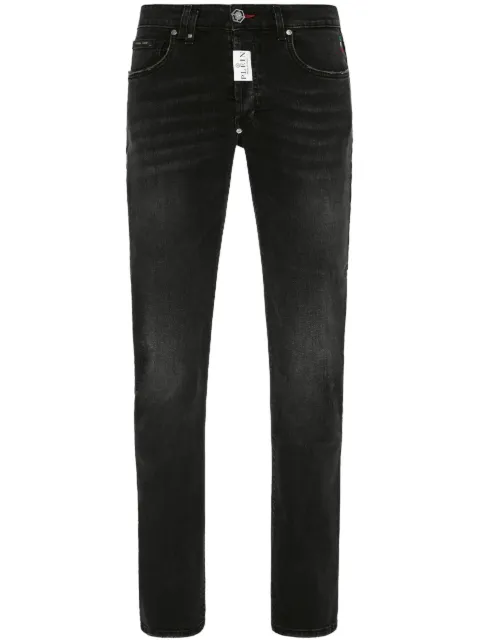 Philipp Plein Supreme logo-plaque slim-cut jeans