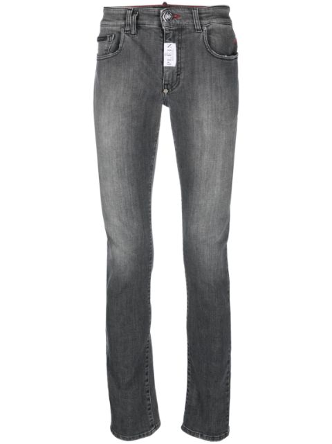 Philipp Plein logo-patch jeans Men