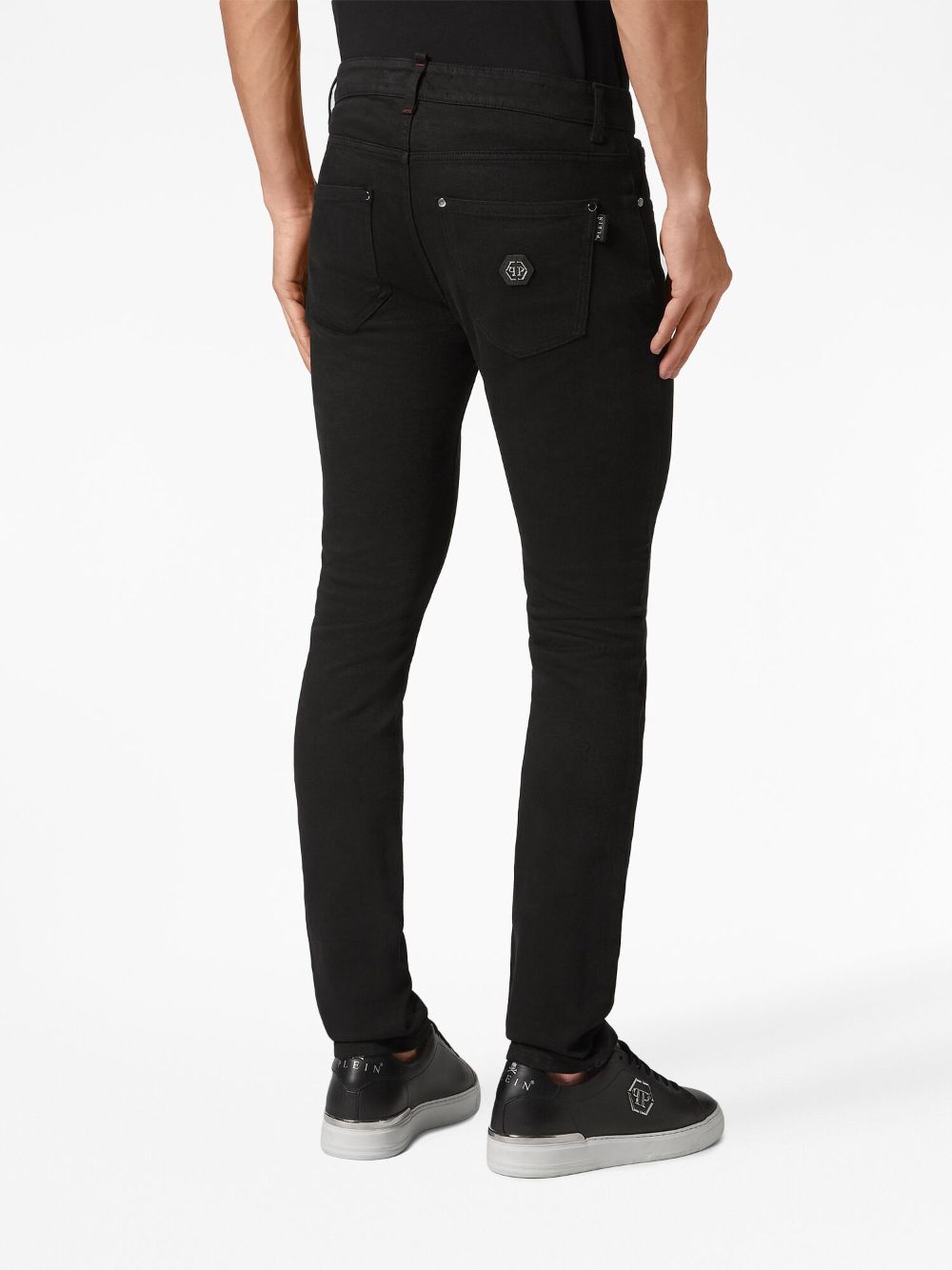 Philipp Plein logo-patch skinny jeans Men