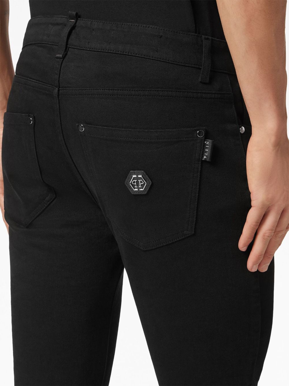 Philipp Plein logo-patch skinny jeans Men