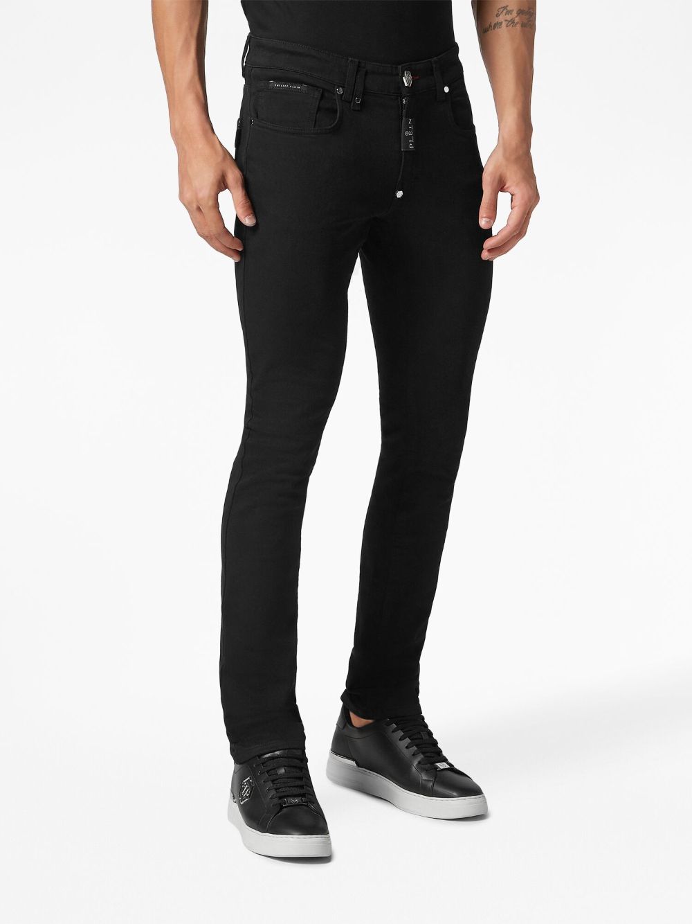 Philipp Plein logo-patch skinny jeans Men