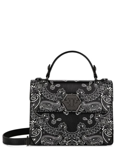 Philipp Plein medium Superheroin paisley leather bag Women