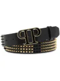 Philipp Plein stud-embelllished leather belt - Black