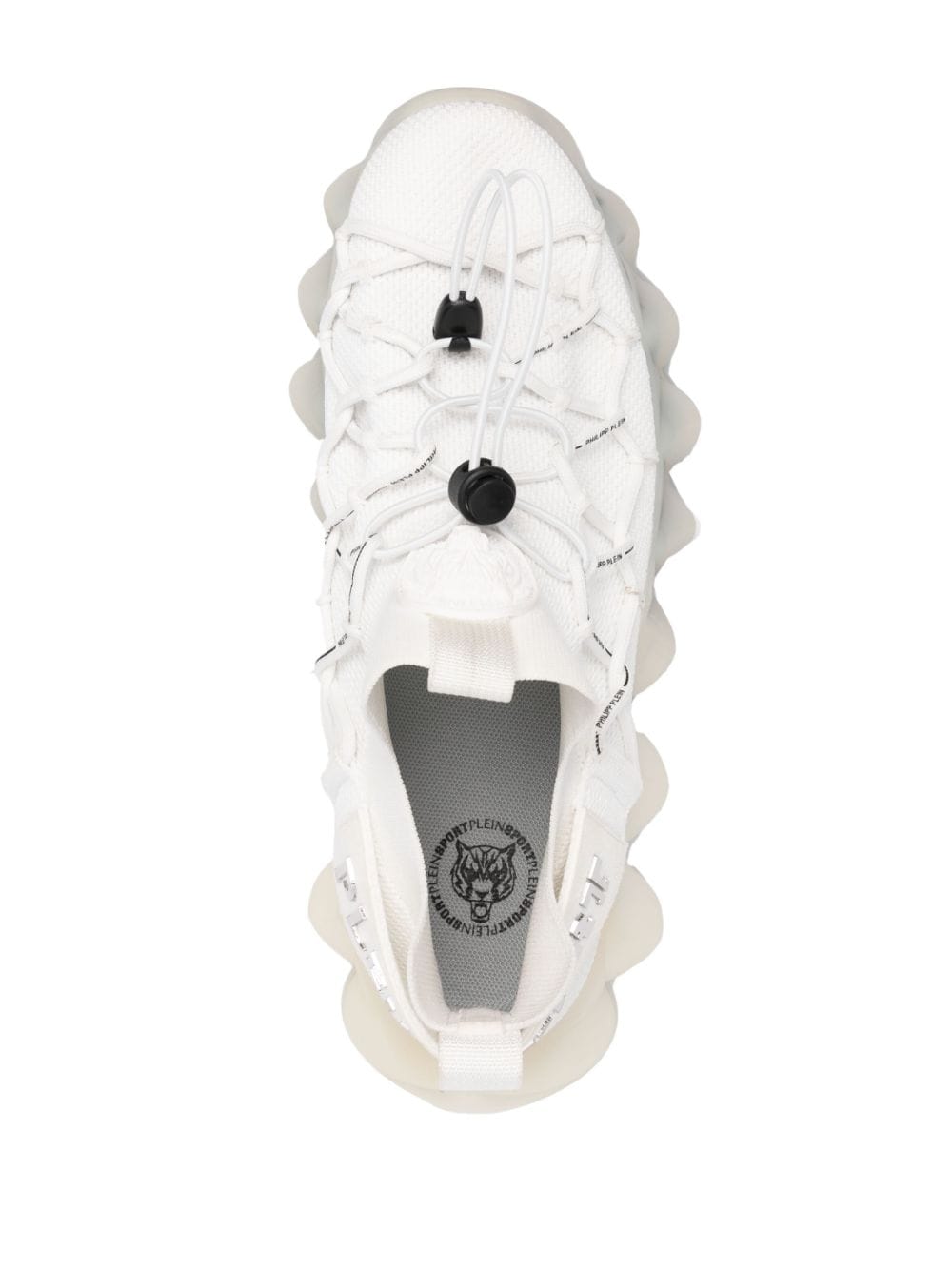 Shop Plein Sport The Bubble Gen.x.02 Tiger Sneakers In White