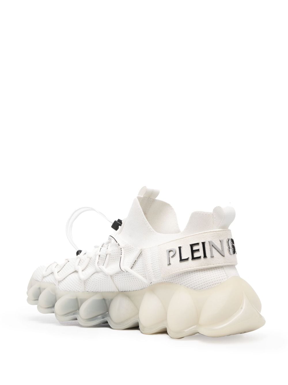 Shop Plein Sport The Bubble Gen.x.02 Tiger Sneakers In White