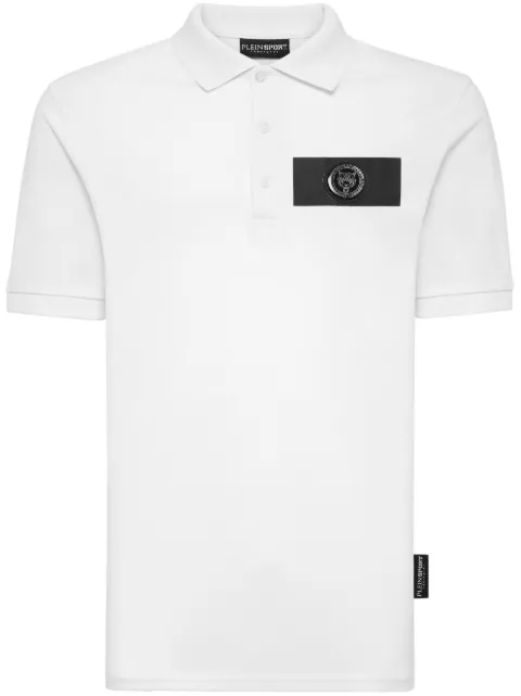 Plein Sport logo-print cotton polo shirt