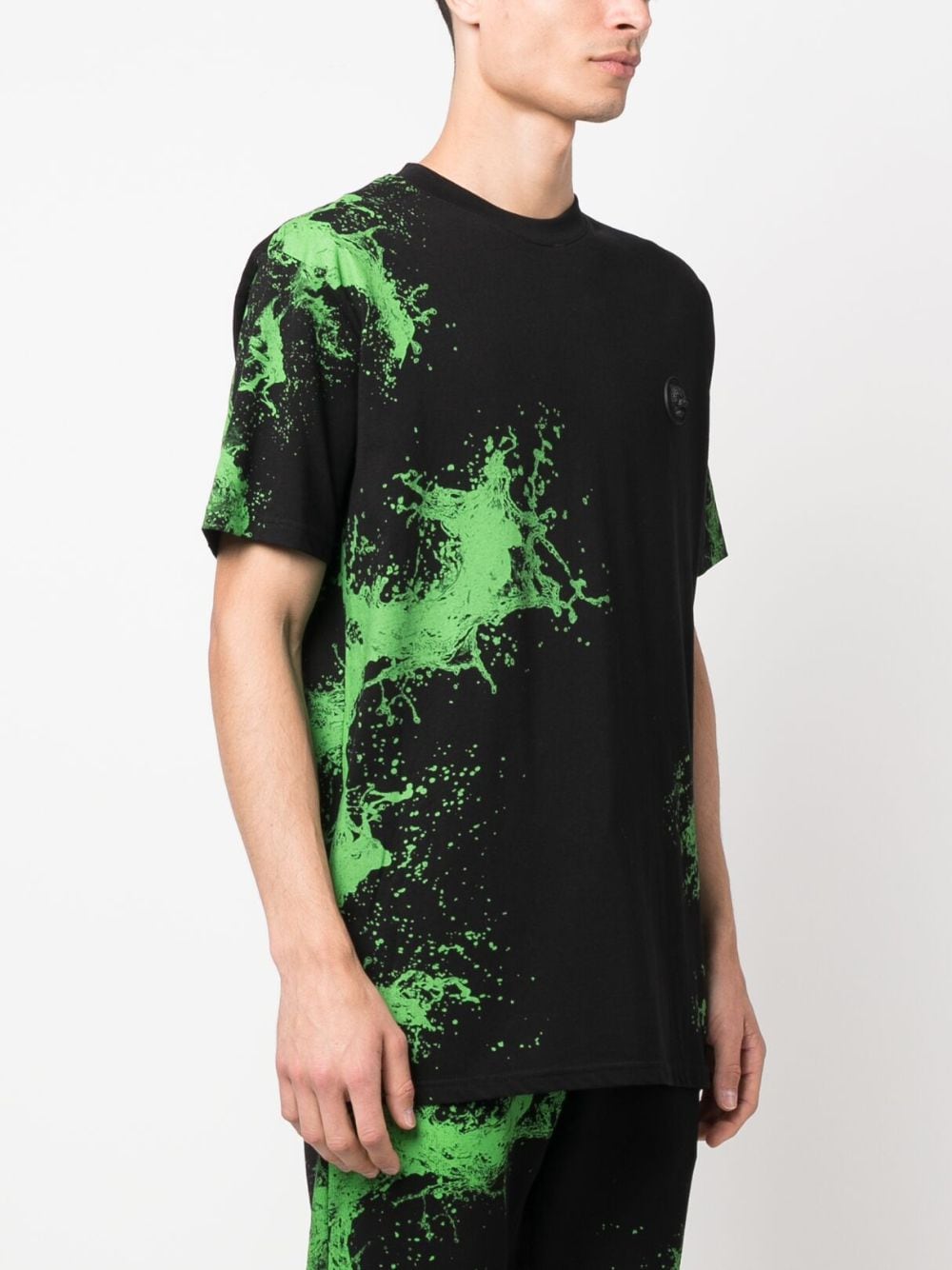 Shop Plein Sport Ss Splash Extreme Cotton T-shirt In Black