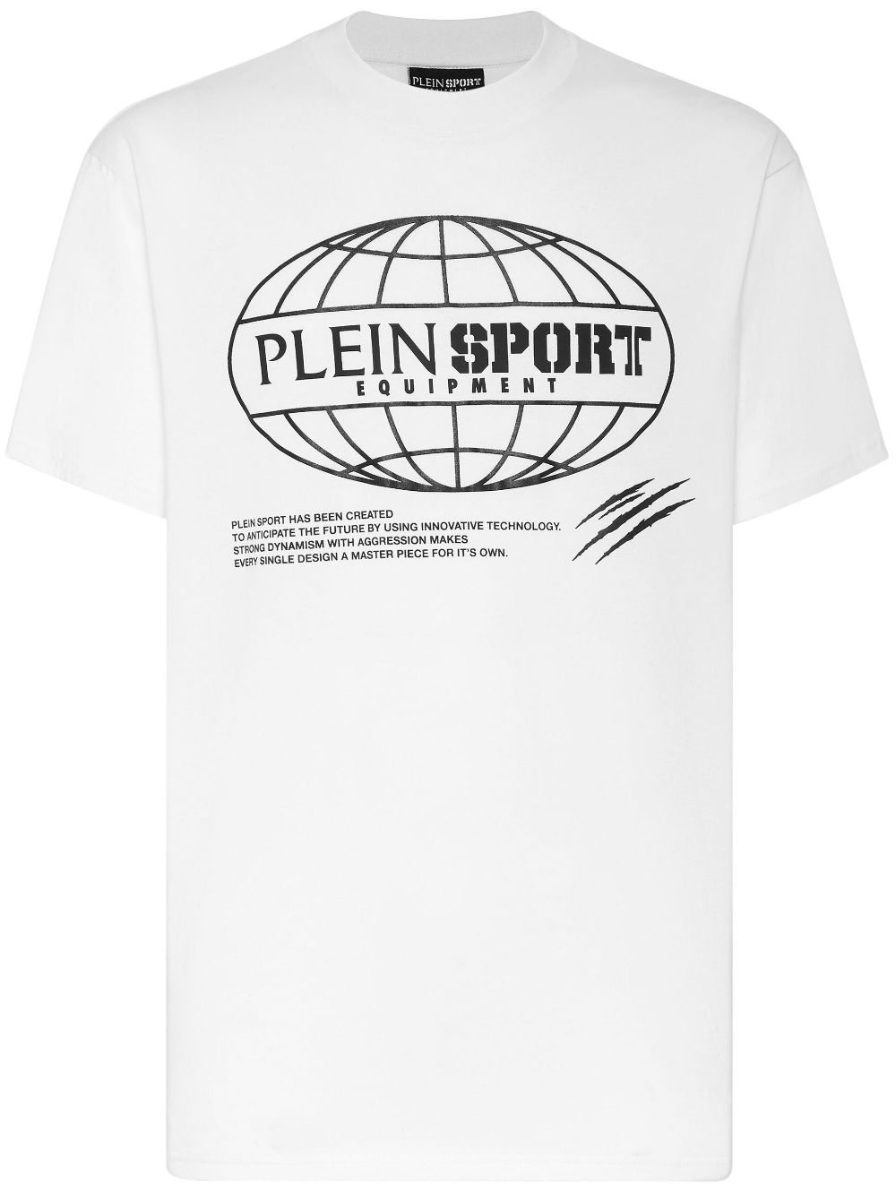 Plein Sport Ss Global Express Edition Graphic-print T-shirt In White