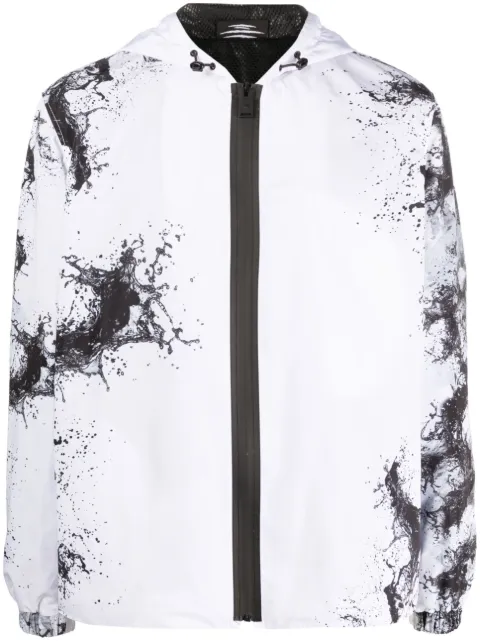 Plein Sport splash-print hooded jacket 