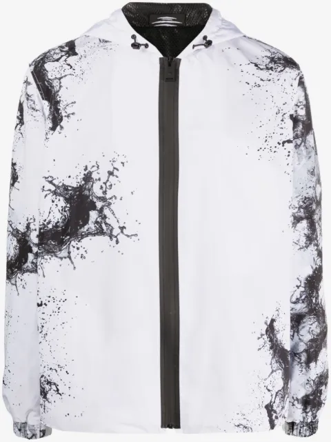 Plein Sport splash-print hooded jacket 