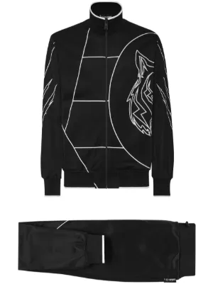 Plein Sport graphic print Track Jacket Farfetch