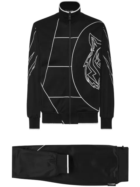 Plein Sport graphic-print track jacket 