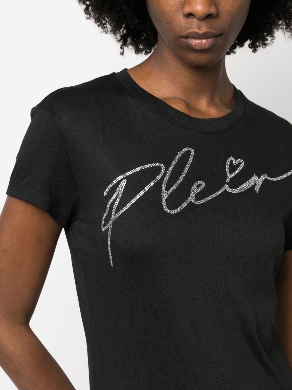 Shop Philipp Plein Sexy Pure Fit Crew-neck T-shirt In Black