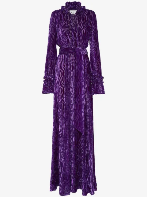 Philipp Plein Chiffon Gipsy devoré-effect dress