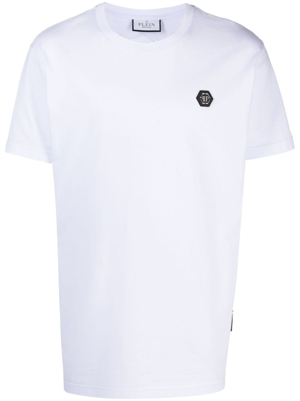 Philipp Plein Skull&bones-print Cotton T-shirt In White
