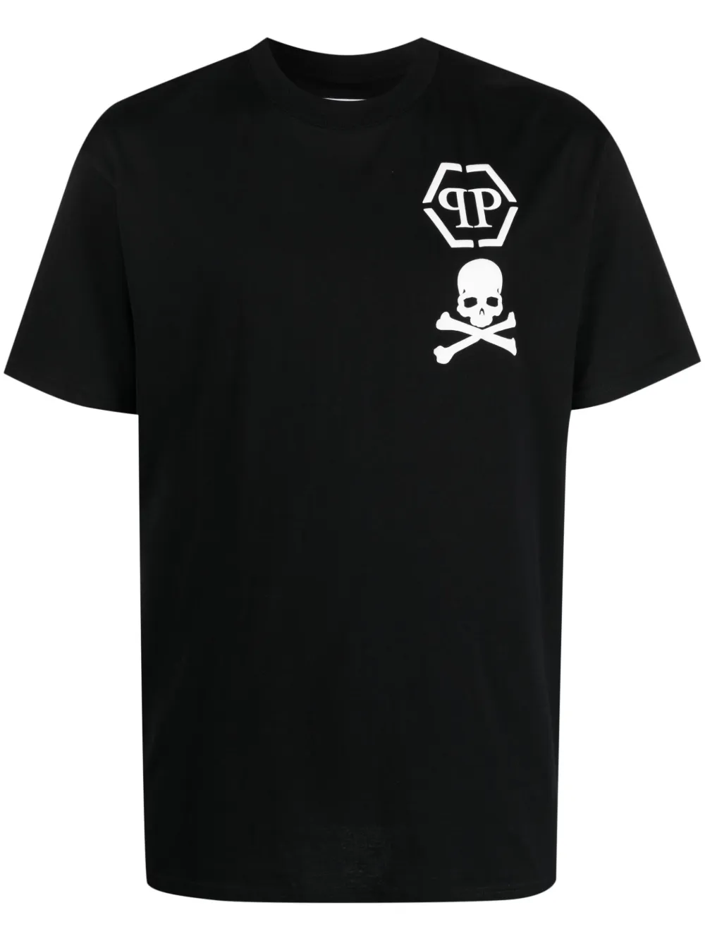 Philipp Plein logo-print short-sleeved T-shirt | Black | Image 1