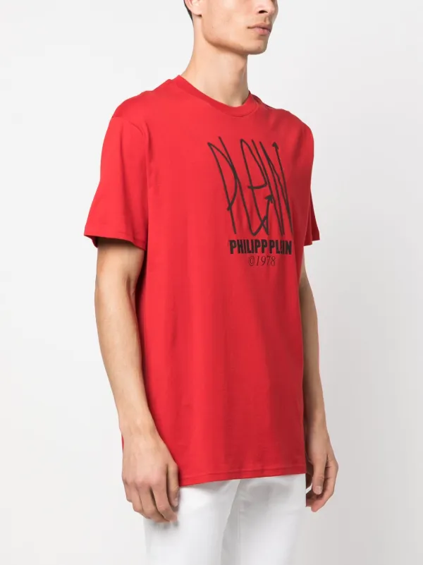 Philipp Plein スカル Tシャツ | レッド | FARFETCH JP