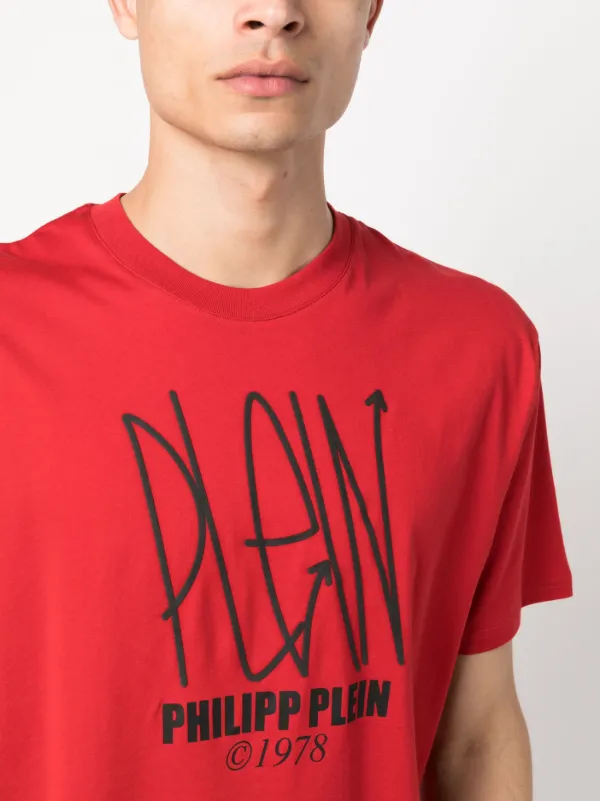 Philipp Plein スカル Tシャツ | レッド | FARFETCH JP